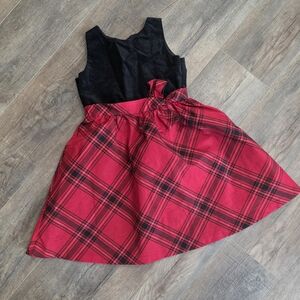 Gymboree Black and Red Plaid Formal Dress